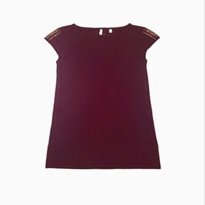 Iisli Cashmere Scoop Neck Sweater with Swarovski Crystal Embellishments